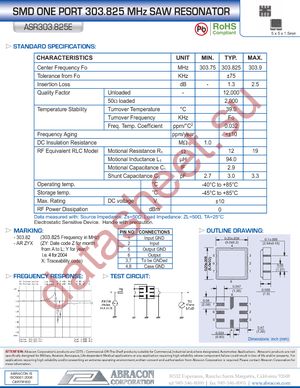 ASR303.825E datasheet  